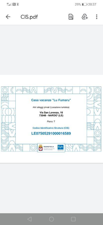 Casa Vacanze Lu Fumaru Nardo Bagian luar foto